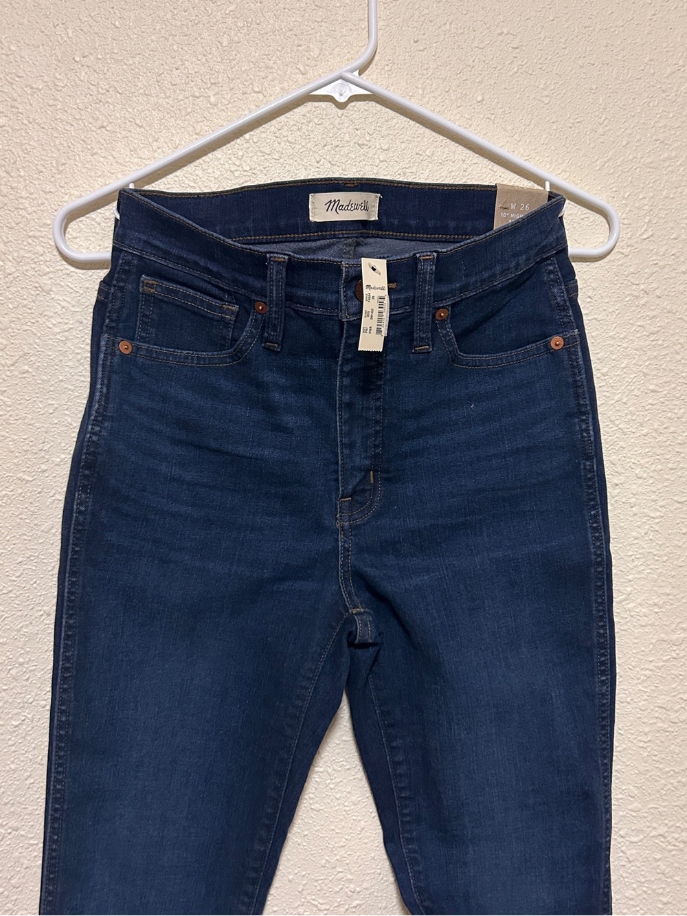 Madewell High-Rise Skinny Jeans in Dark Indigo